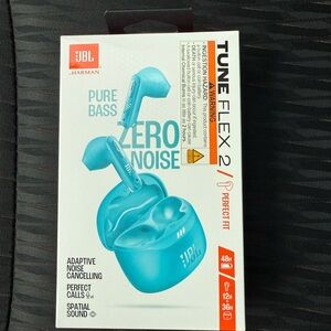 JBL Tune Flex 2 Earbuds - Vibrant Blue